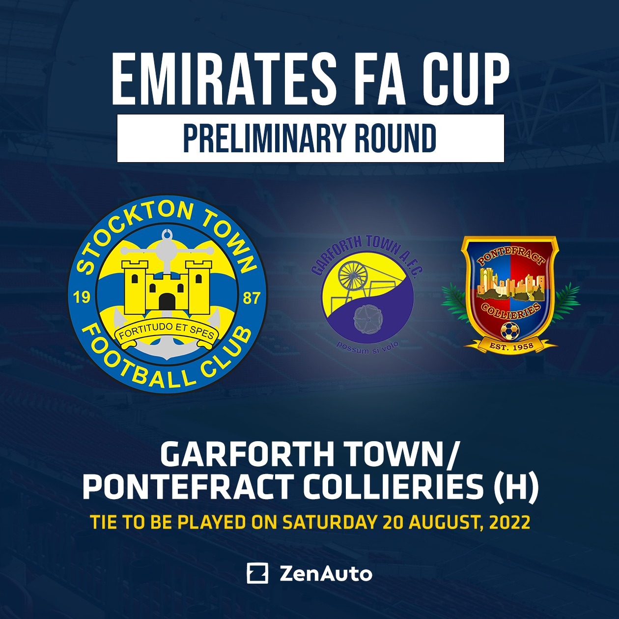 Anchors drawn against Garforth Town or Pontefract Collieries in Emirates FA Cup