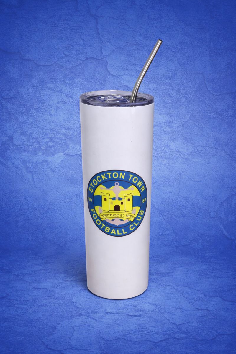 Stockton Town FC Drinks Bottles/Cups. - Image 7