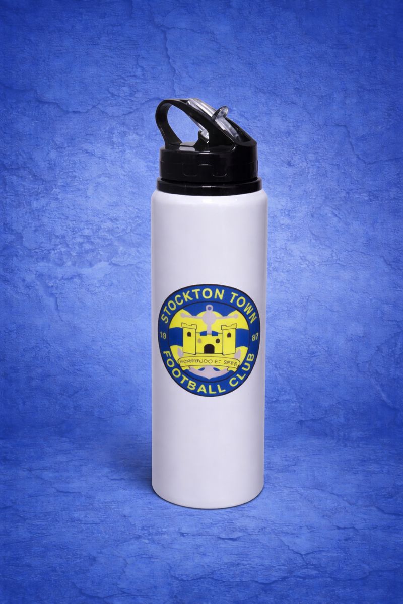 Stockton Town FC Drinks Bottles/Cups. - Image 5
