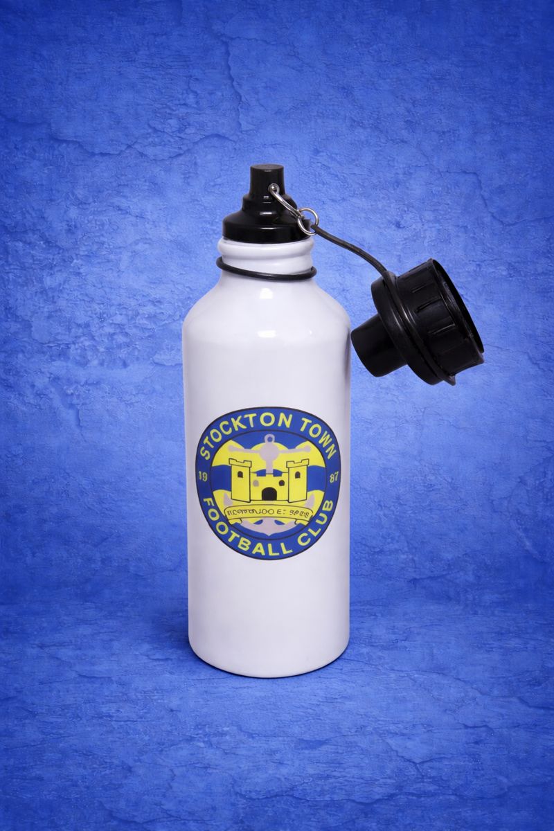 Stockton Town FC Drinks Bottles/Cups. - Image 4