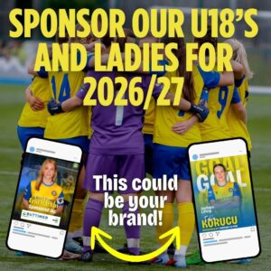 U18 & Ladies Player Sponsor 26/27